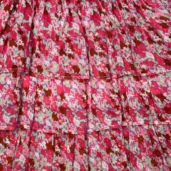 Free People Talia Tiered Tunic in Pink Combo. Sz: Small - Picture 12 of 15